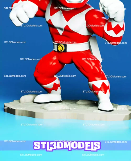 Red Ranger Chibi STL 3D Print Model