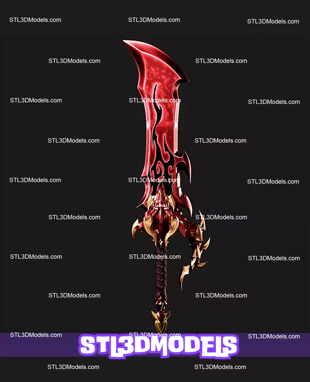 Demon King Daggers STL 3D Model