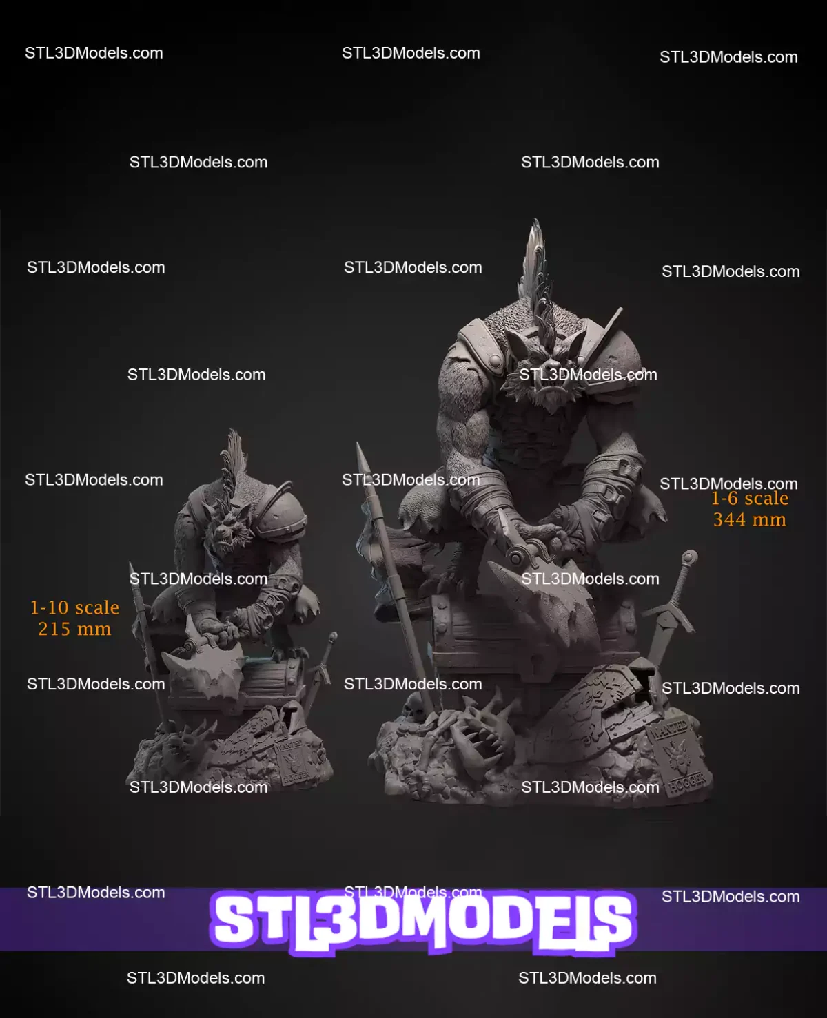 Hogger Statue STL Files and 3D Model