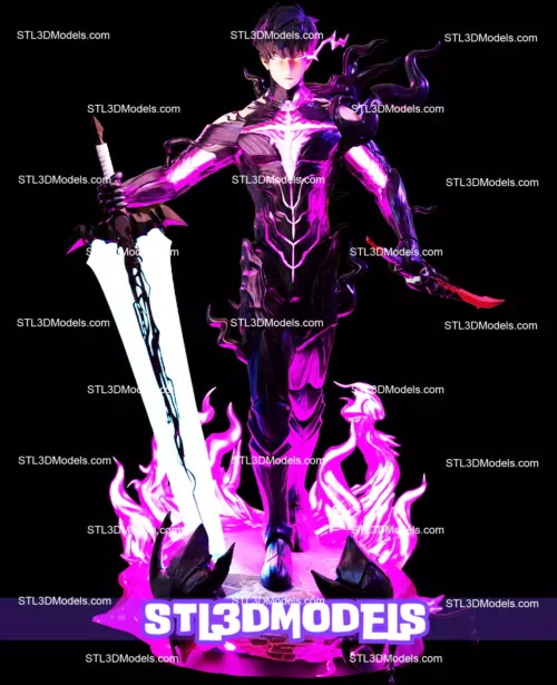 Sung Jinwoo Shadow Monarch STL 3D Model