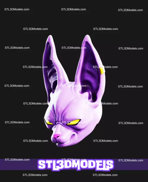 Beerus Mask STL 3D Print Model