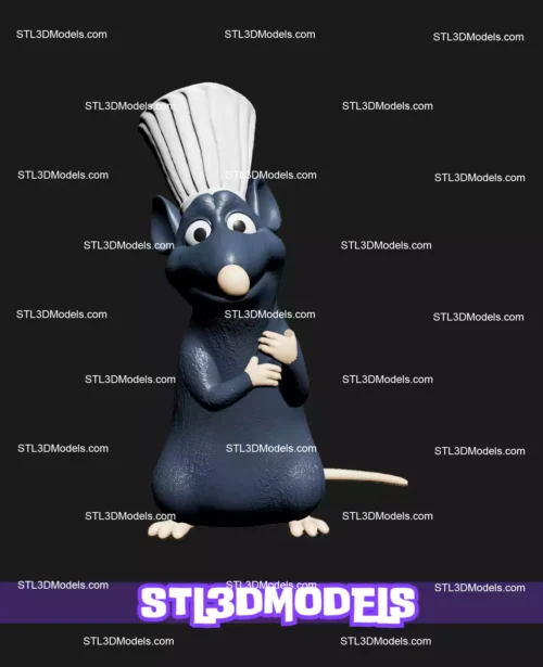 Remy Ratatouille STL 3D Print Model