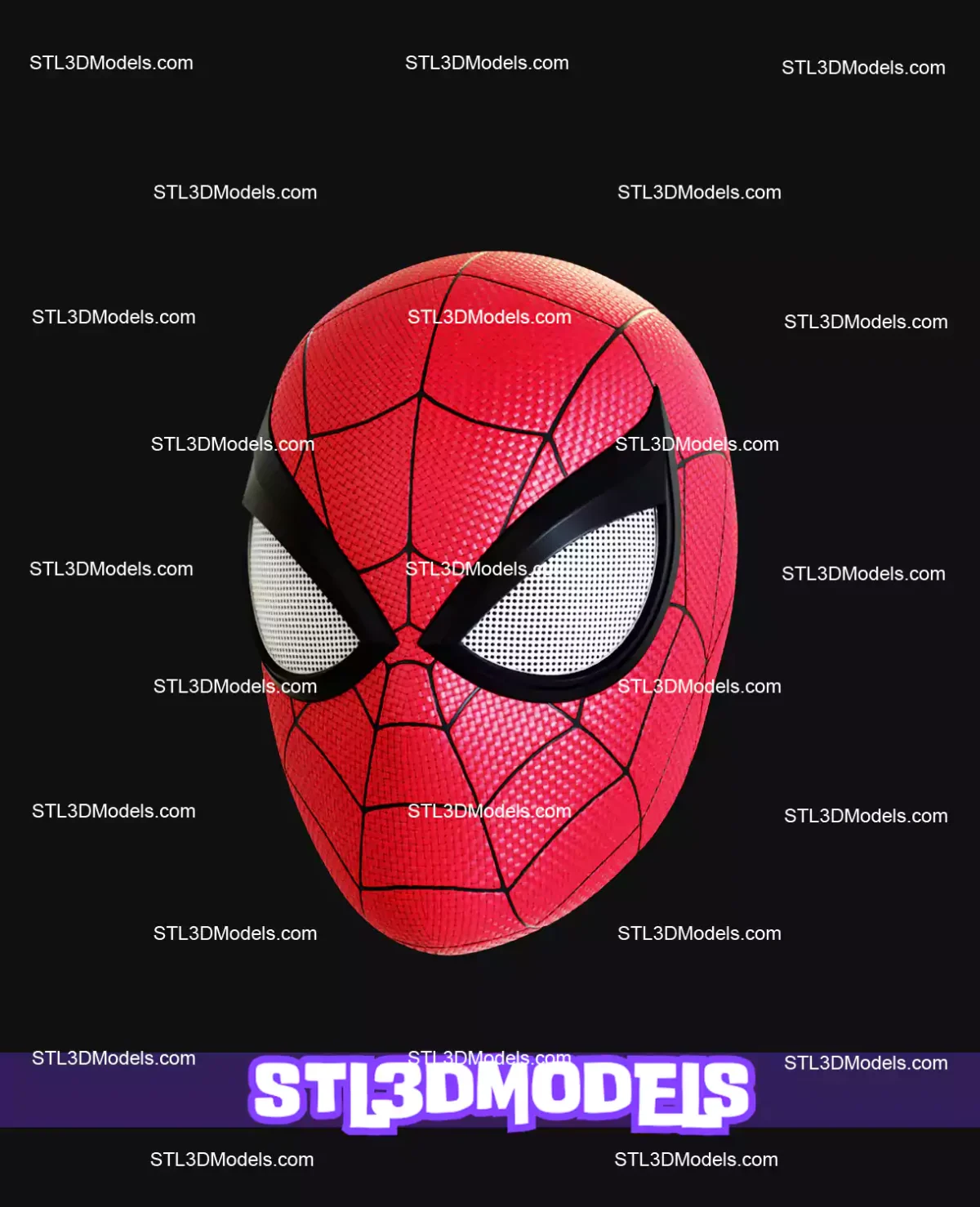 Spiderman Becoming Venom Mask STL Model