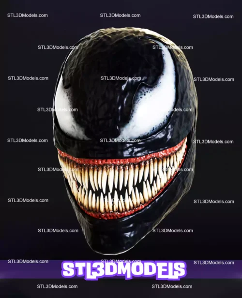 Venom Mask STL 3D Model