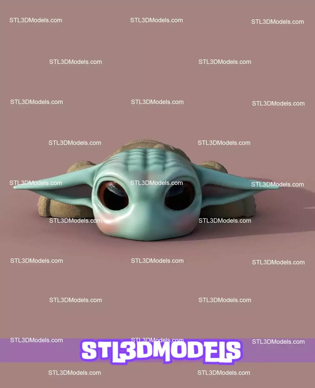 Super Flexi Turtle Grogu STL and 3MF