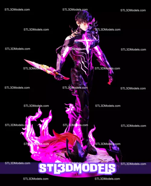 Sung Jinwoo Shadow Monarch STL 3D Model