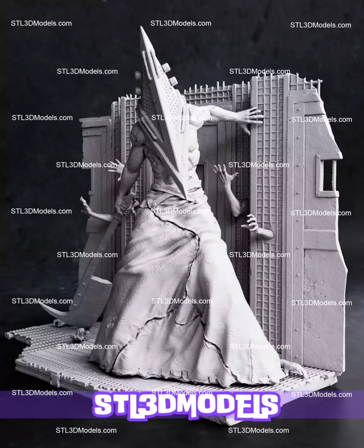 Pyramid Head from Silent Hill STL Model