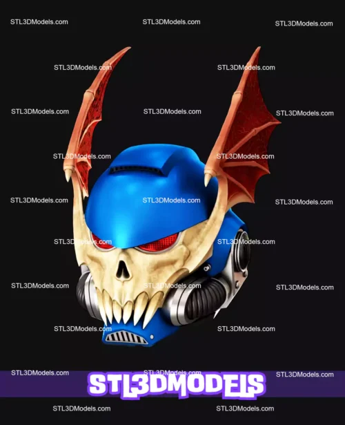 Heretic Astartes Helmet STL and 3MF Model