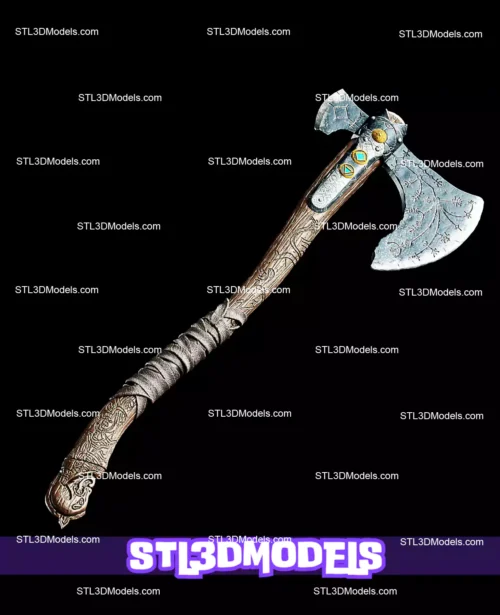 Kratos Leviathan Axe STL 3D Model