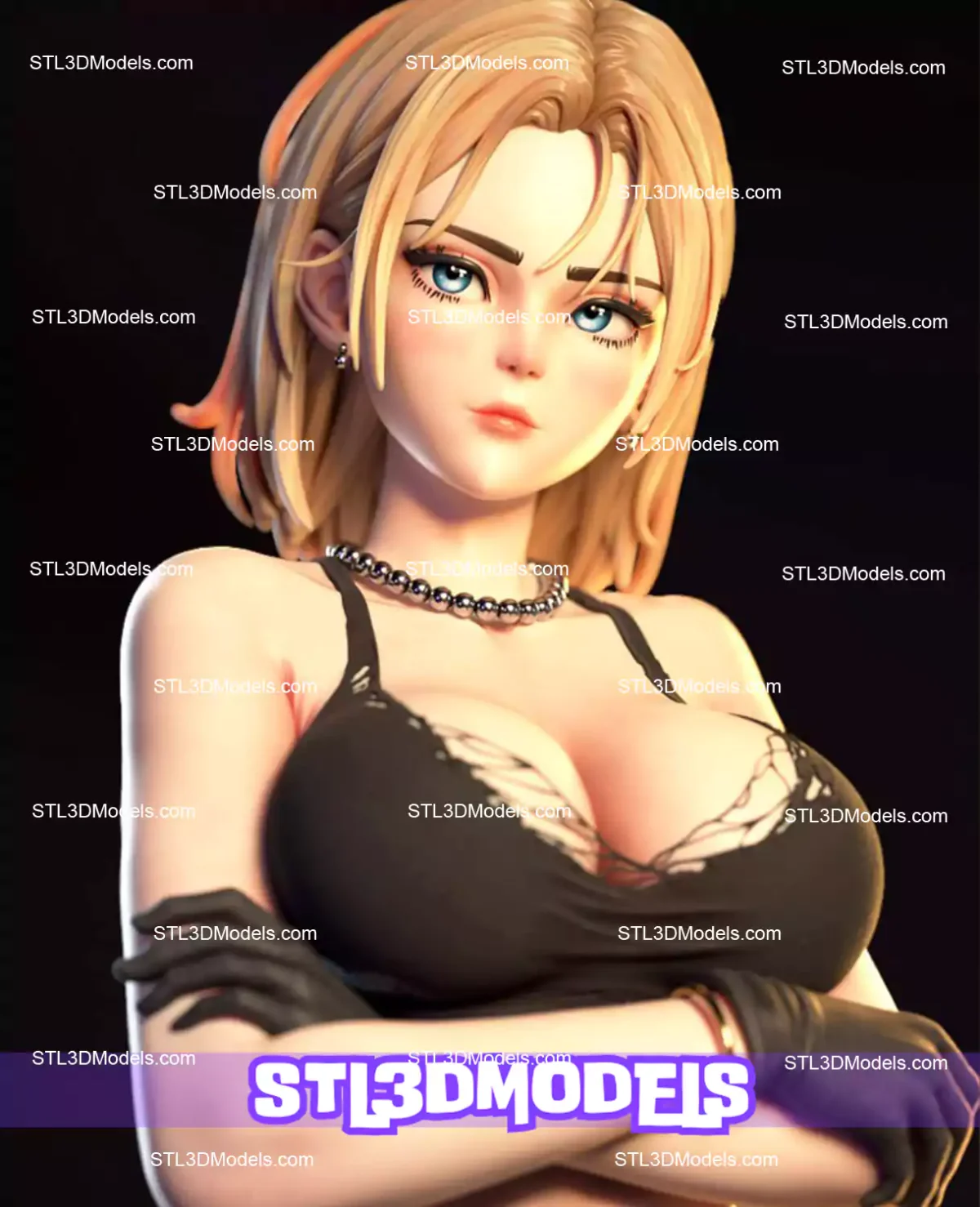 Android 18 STL 3D Model 