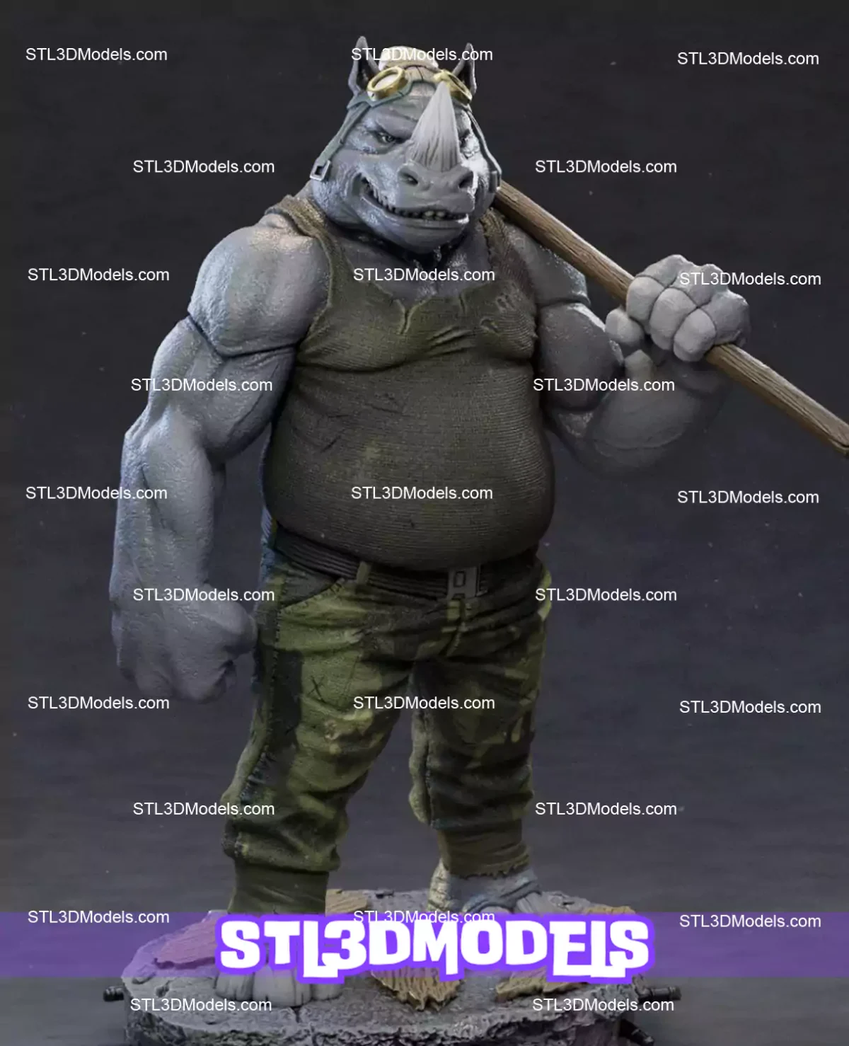Rocksteady STL 3D Model
