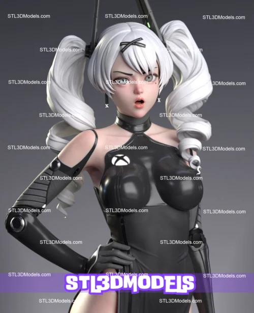 Xbox Girl STL 3D Model