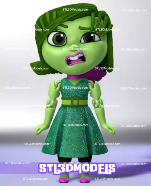 Disgust Inside Out 2 STL 3D Model 