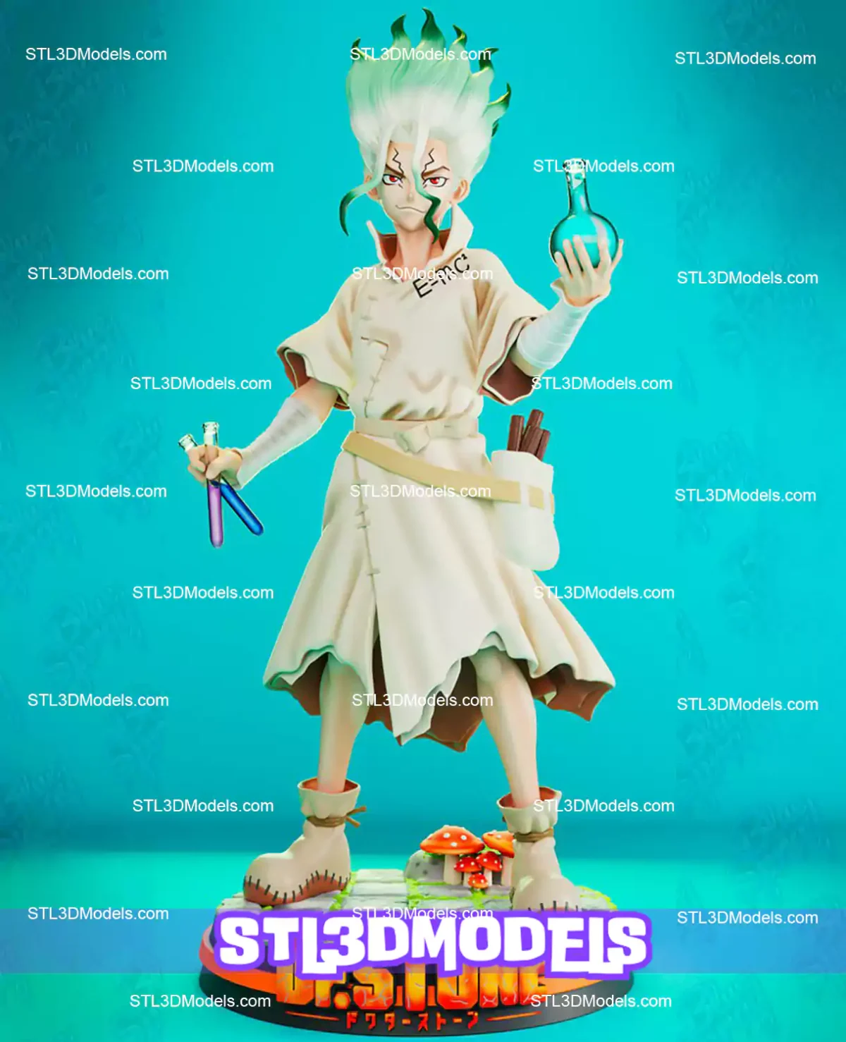 Senku Ishigami STL 3D Model 