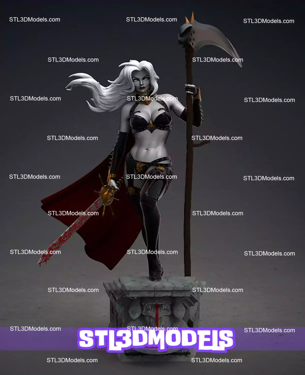 Lady Death STL 3D Model 