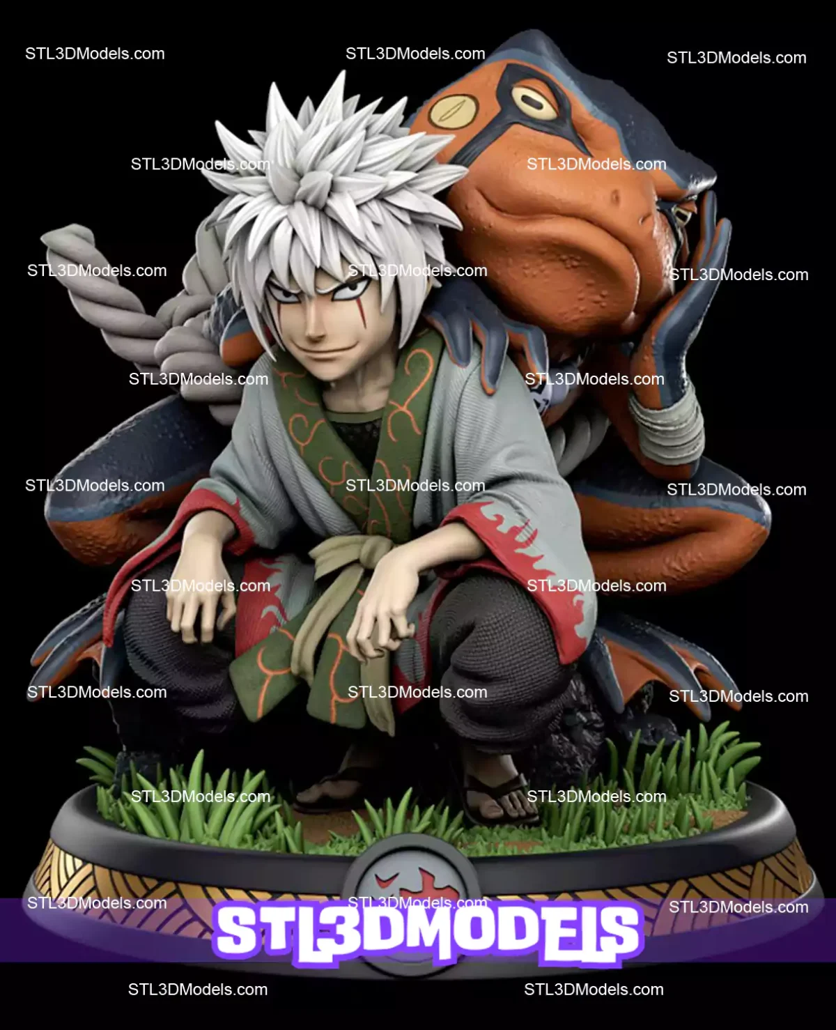 Young Jiraiya STL 3D Model 