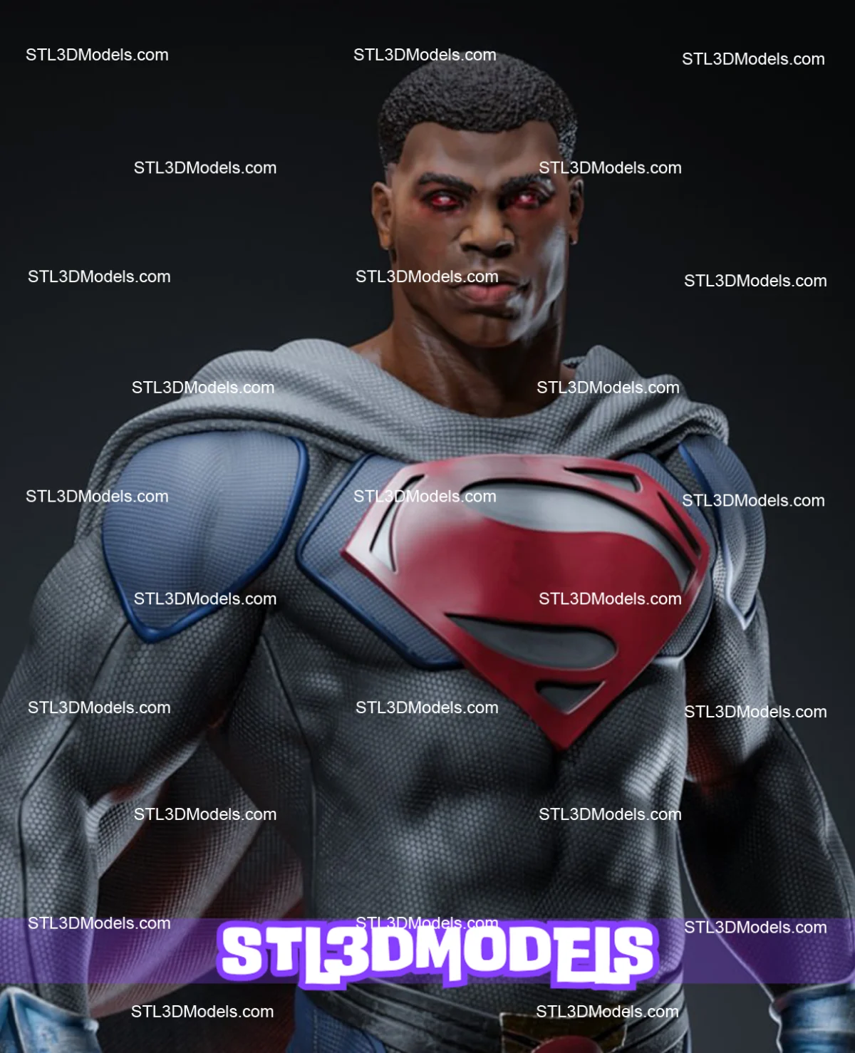 Val-Zod Black Superman STL 3D Model 