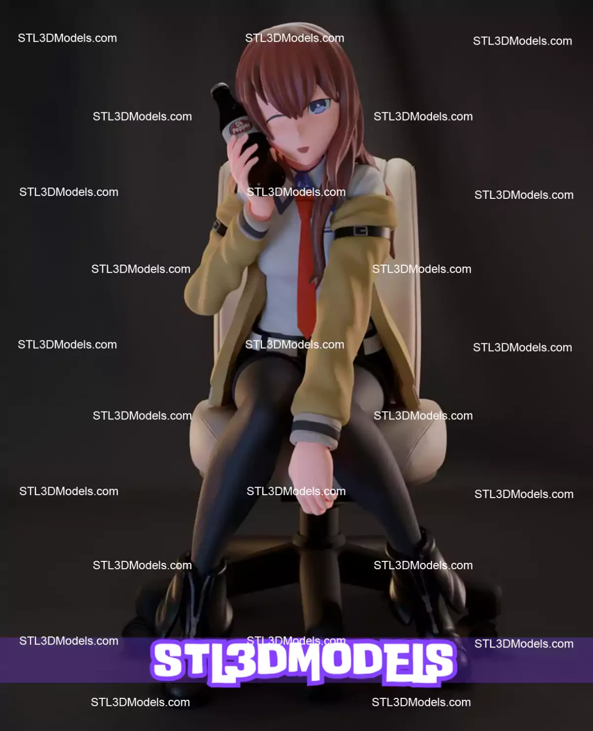 Kurisu Makise STL 3D Model 