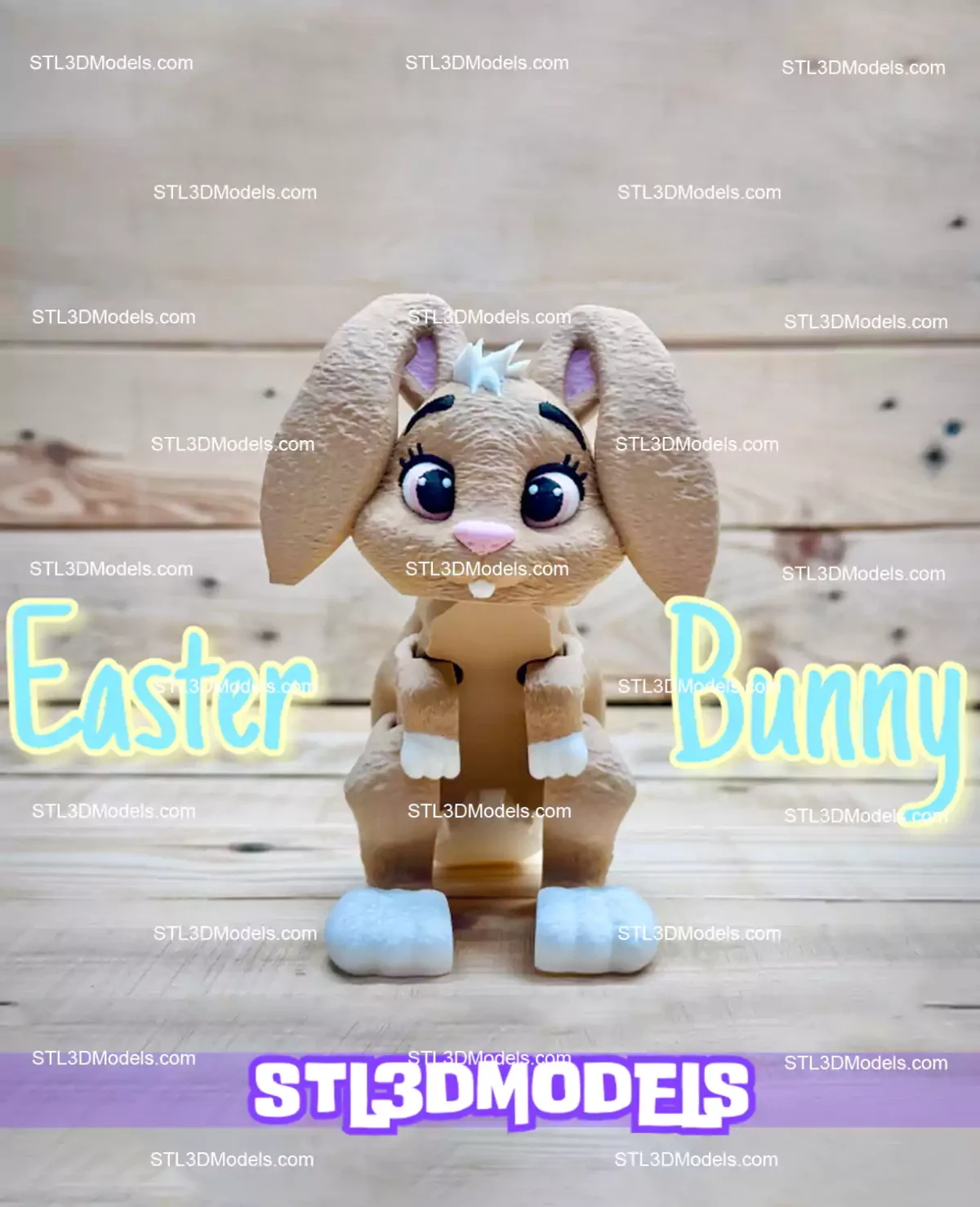 Easter Bunny STL 3D Model 