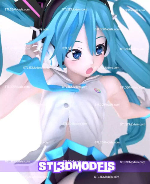 Hatsune Miku STL 3D Model 