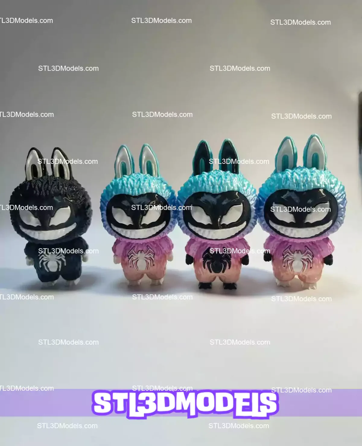Labubu Venom STL 3D Model