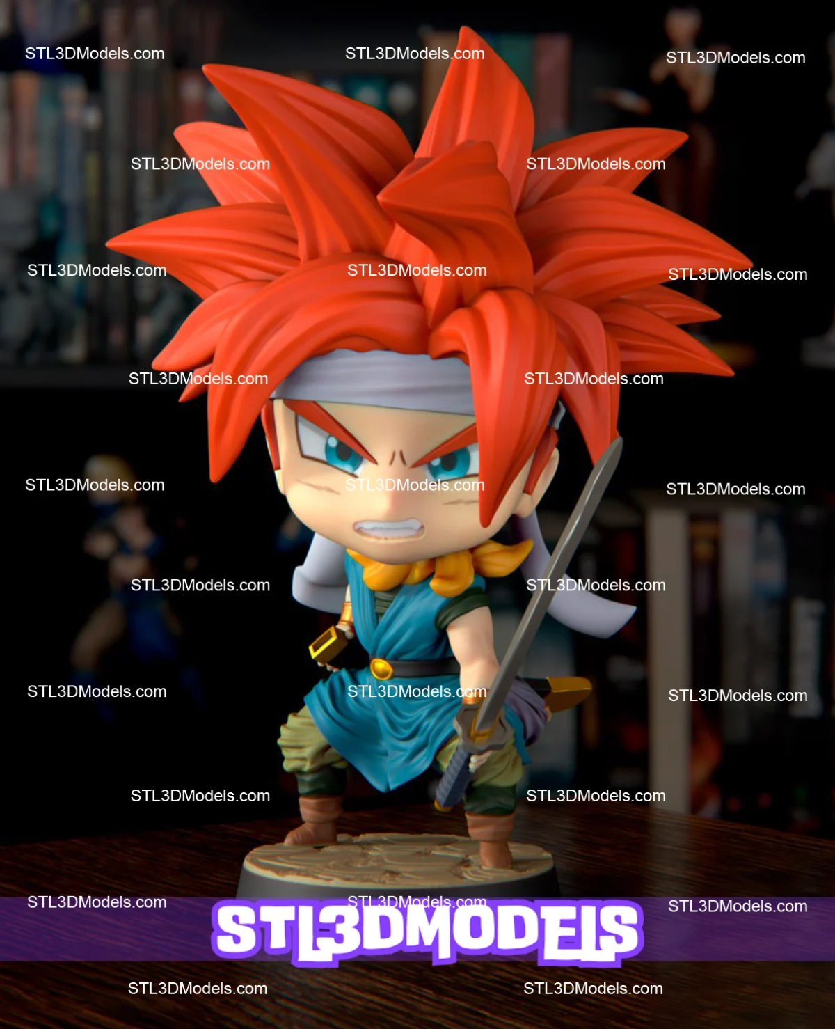 Chrono Trigger Chibi STL 3D Model 