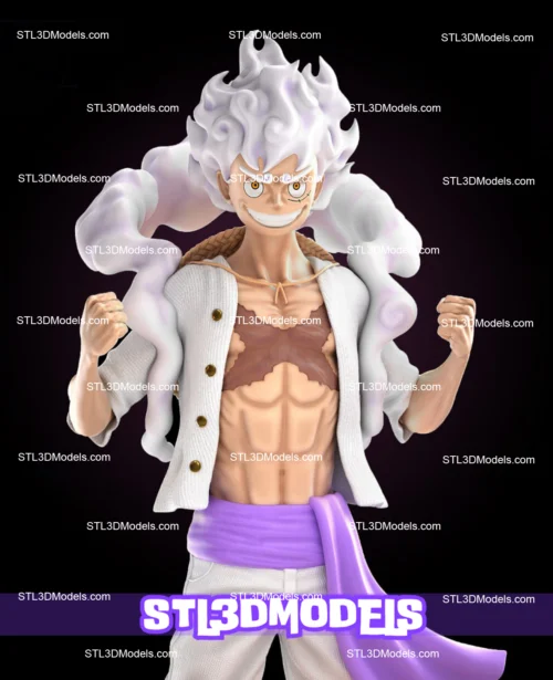 Luffy Gear 5 STL 3D Model 