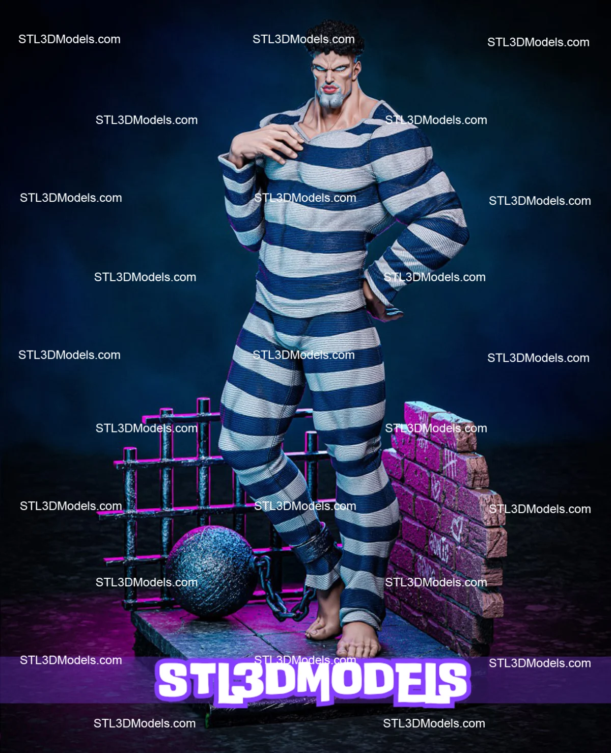 Puri-Puri Prisoner STL 3D Model 