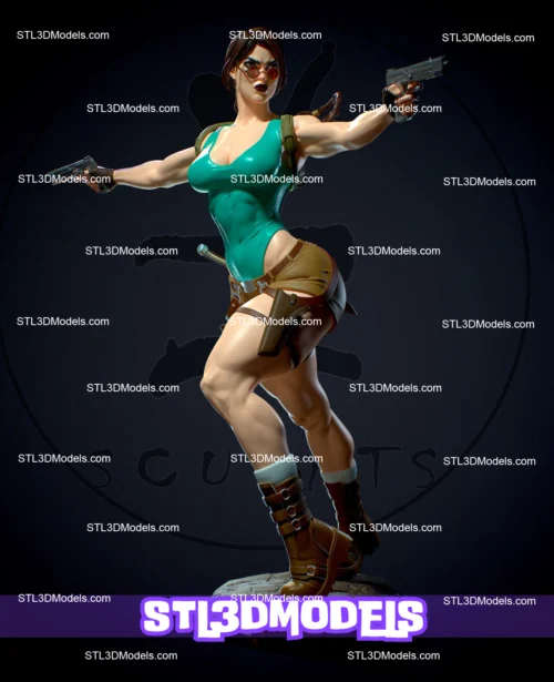 Lara Croft NSFW STL 3D Model 