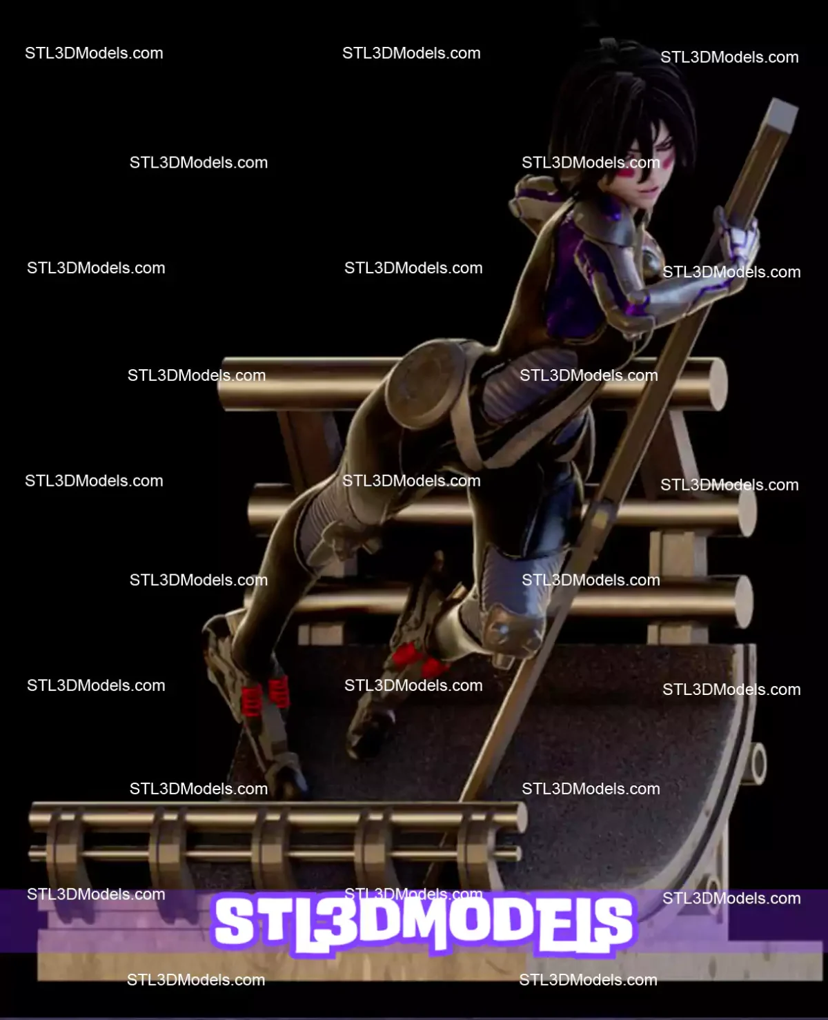 Alita Battle Angel STL 3D Model 