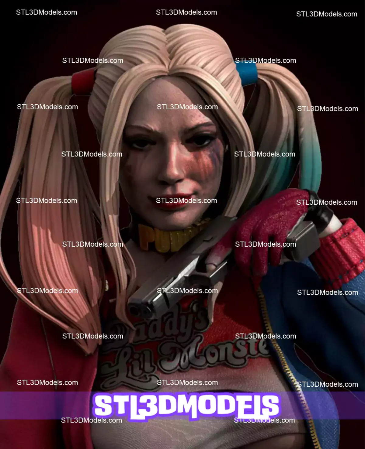 Harley Quinn STL 3D Model 