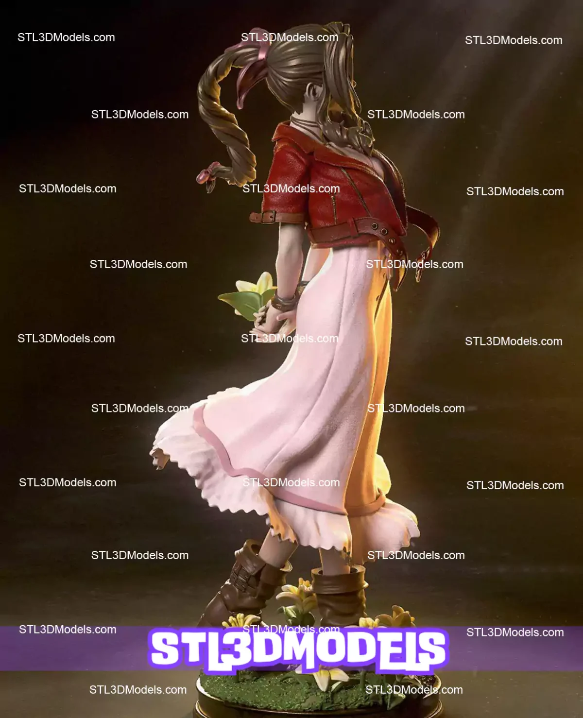 Aerith STL 3D Model 