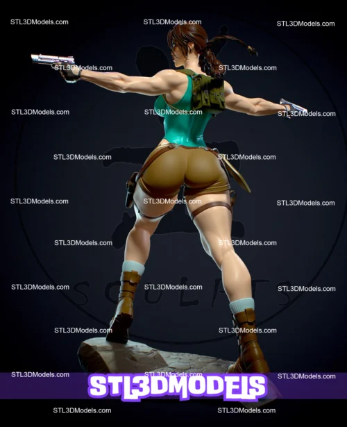 Lara Croft NSFW STL 3D Model 
