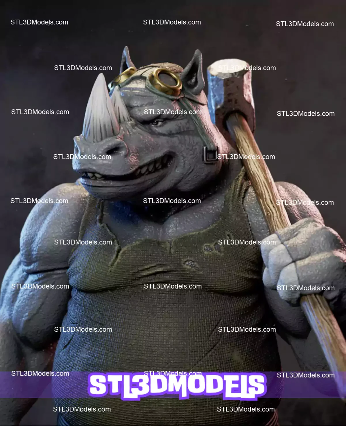 Rocksteady STL 3D Model