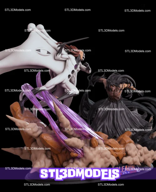 Aizen vs Ichigo by Kaiden STL 3D Model 