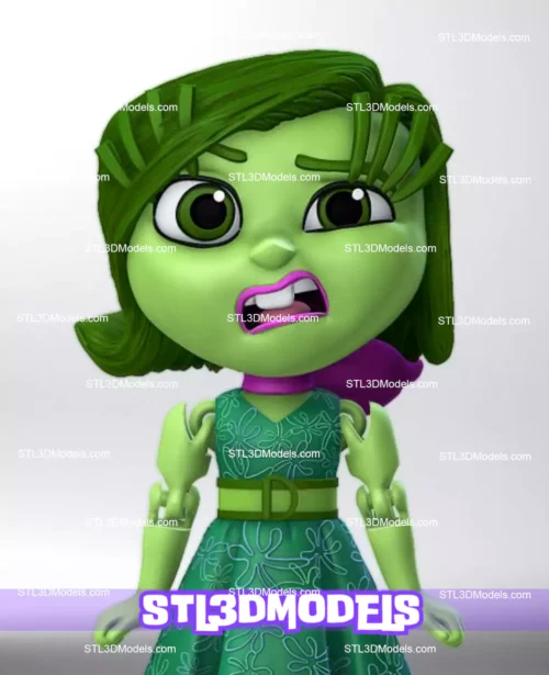 Disgust Inside Out 2 STL 3D Model 