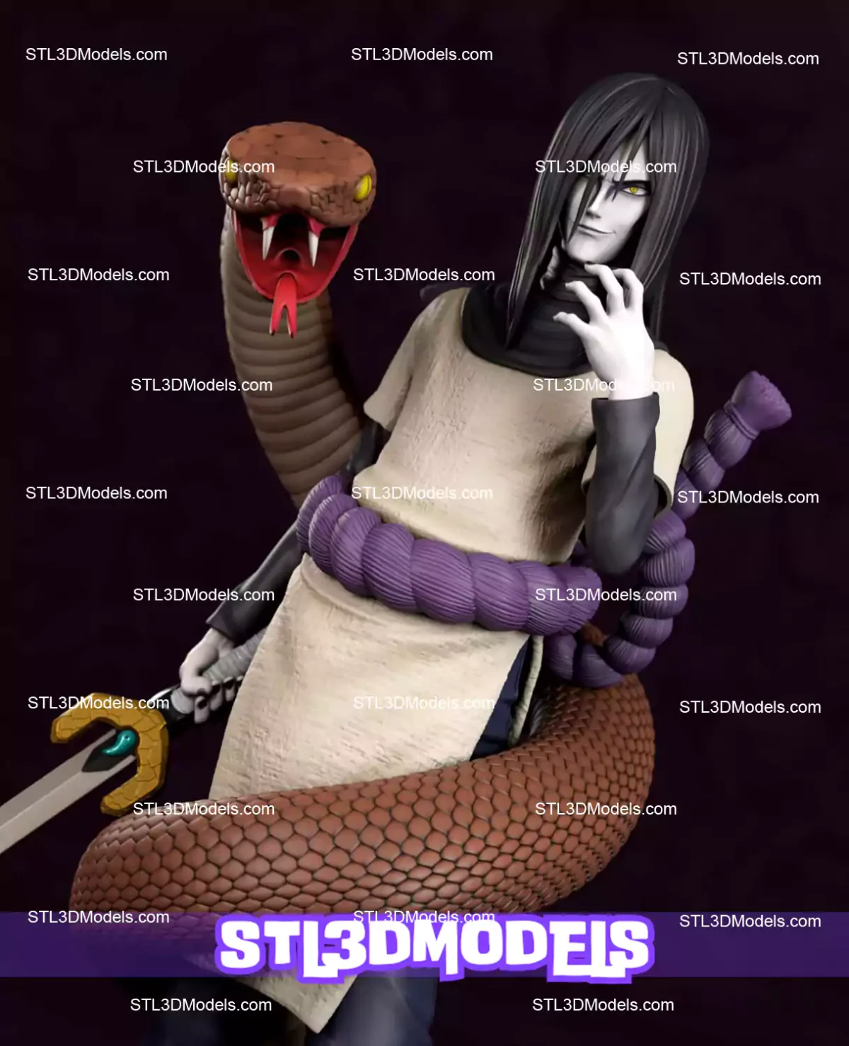 Orochimaru STL 3D Model 