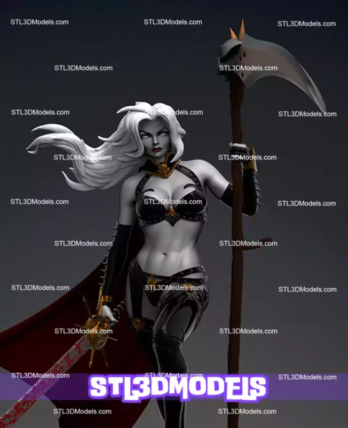 Lady Death STL 3D Model 