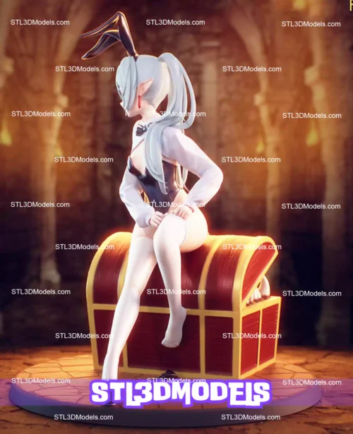 Bunny Frieren and Mimic Chest STL 3D Model 