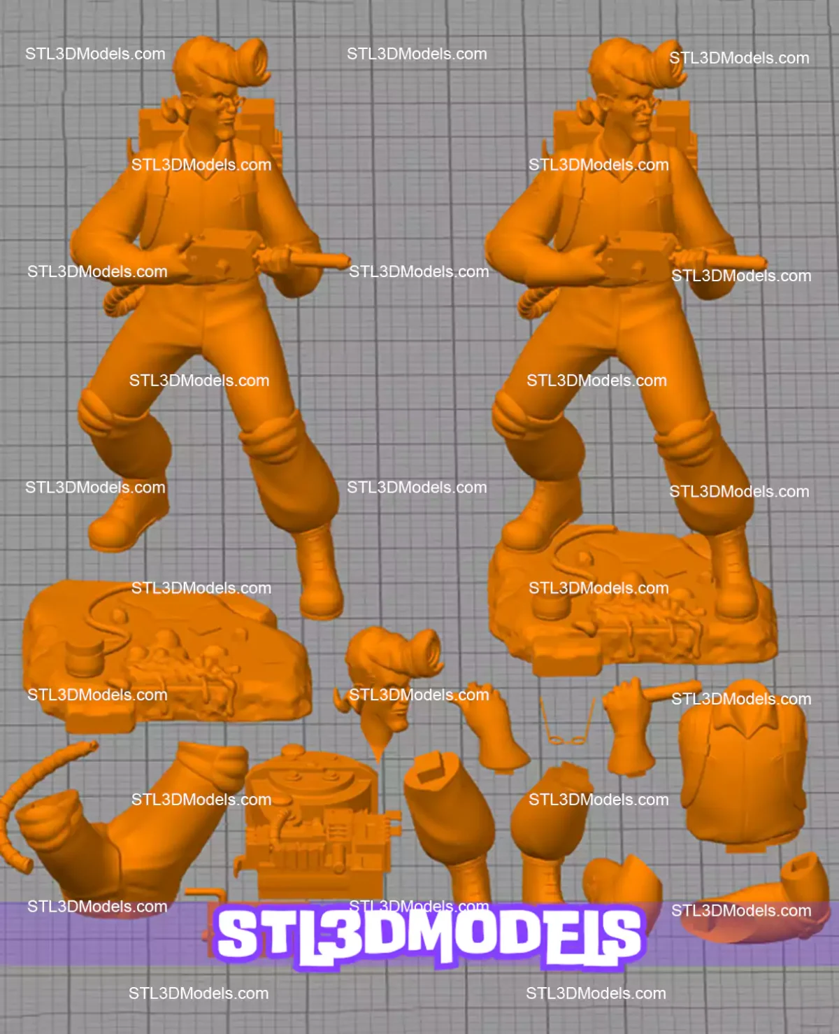 Egon Spengler STL 3D Model 