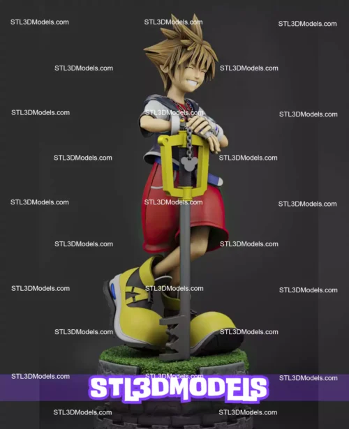 Sora Kingdom Hearts STL 3D Model 