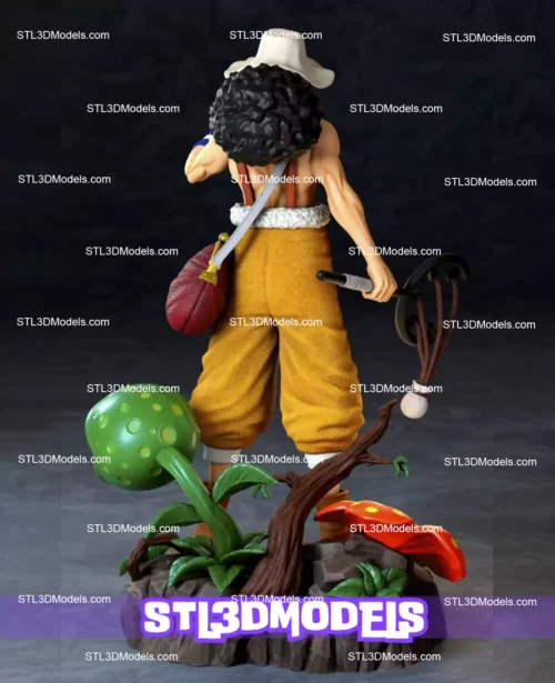 Usopp One Piece STL 3D Model 