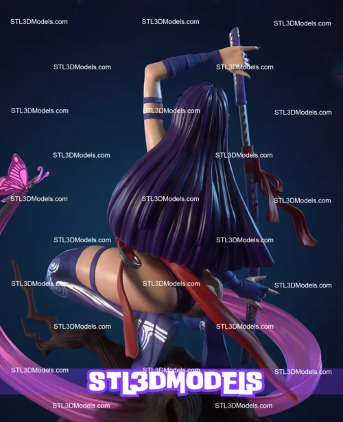Psylocke STL 3D Model 