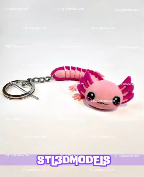 Baby Axolotl STL 3D Model 