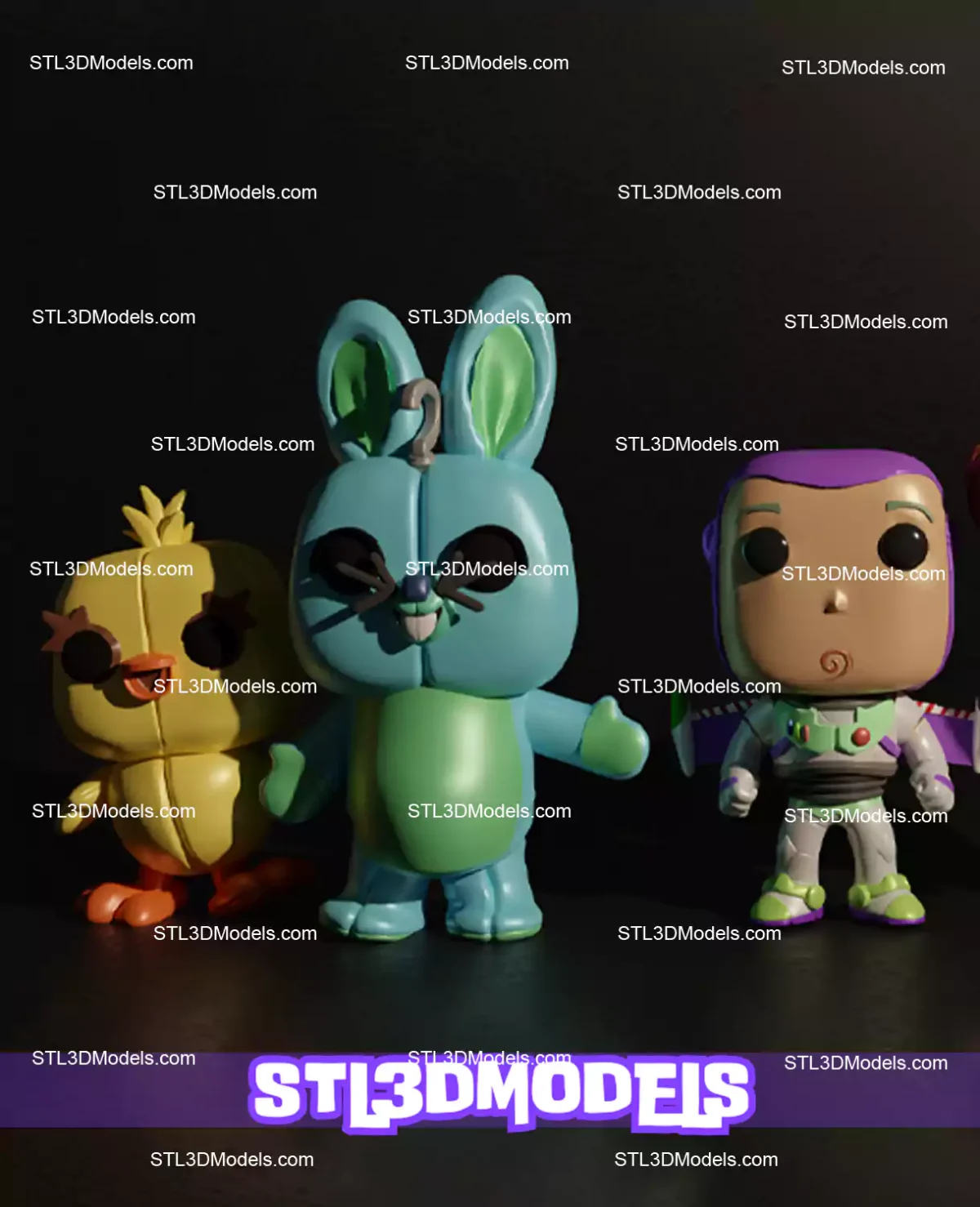 Toy Story Friends Funko STL 3D Model 