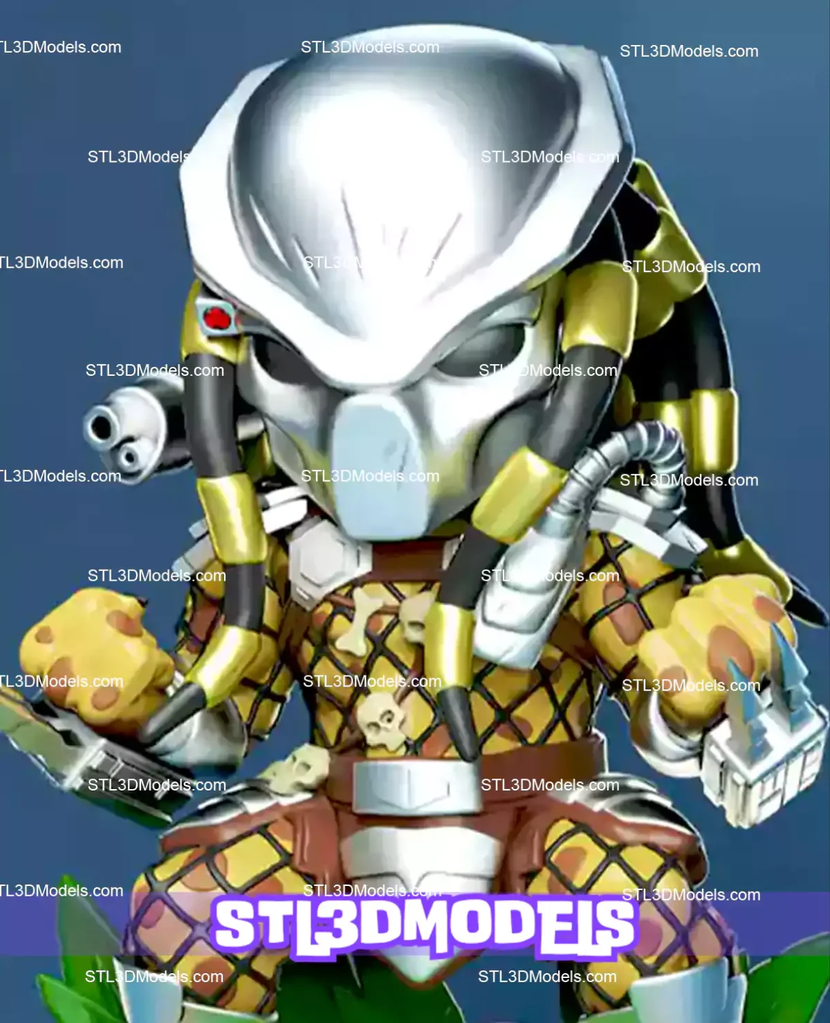 Predator Chibi STL 3D Model 