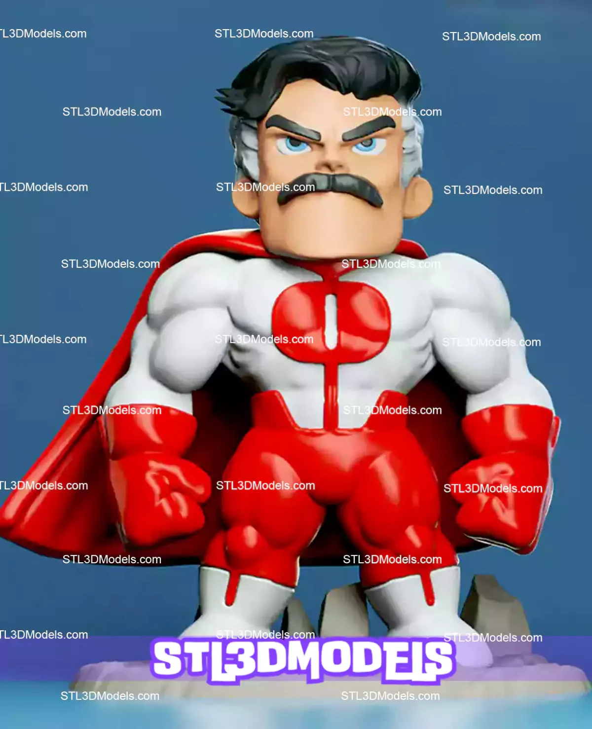Omni Man Chibi STL 3D Model 