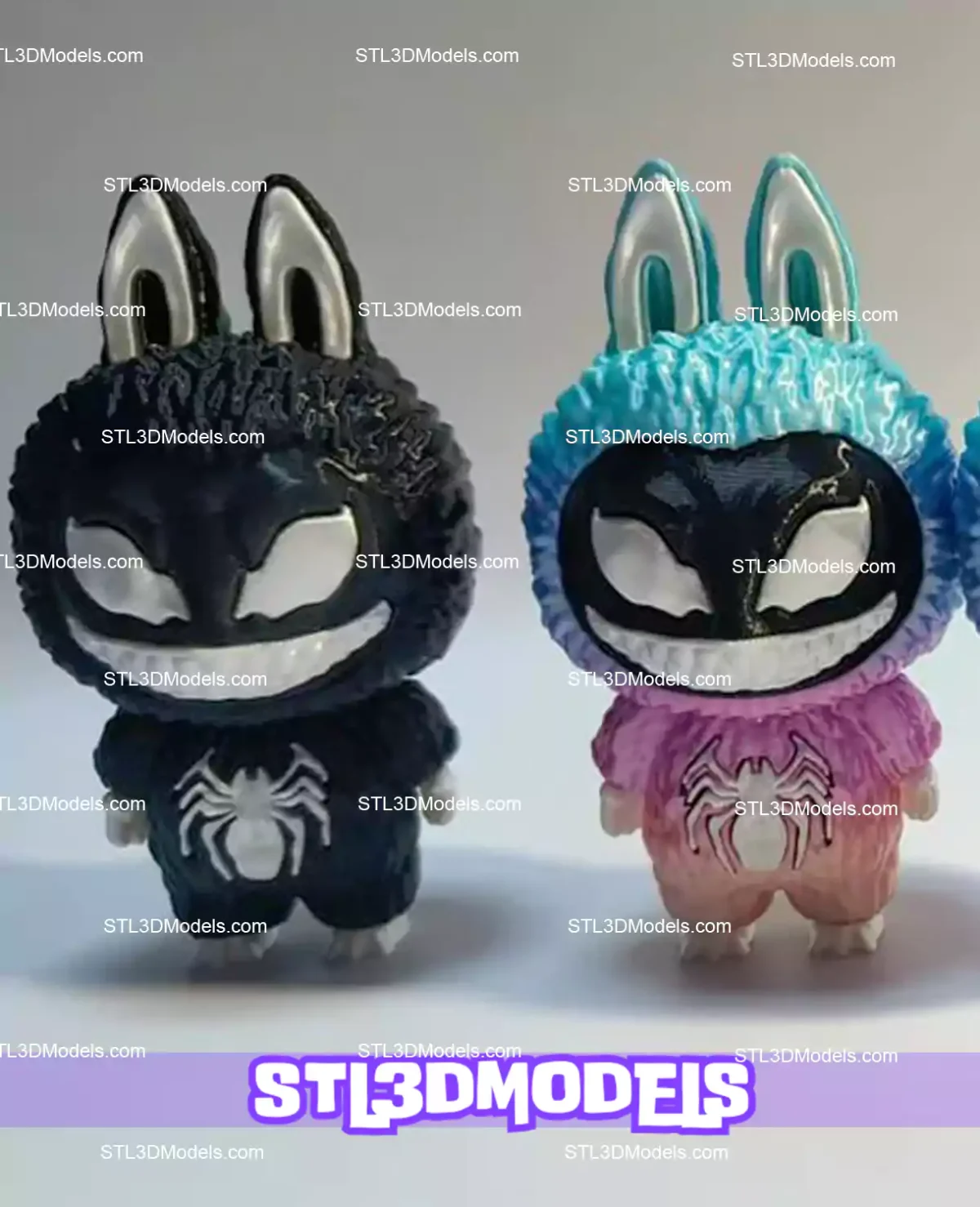 Labubu Venom STL 3D Model