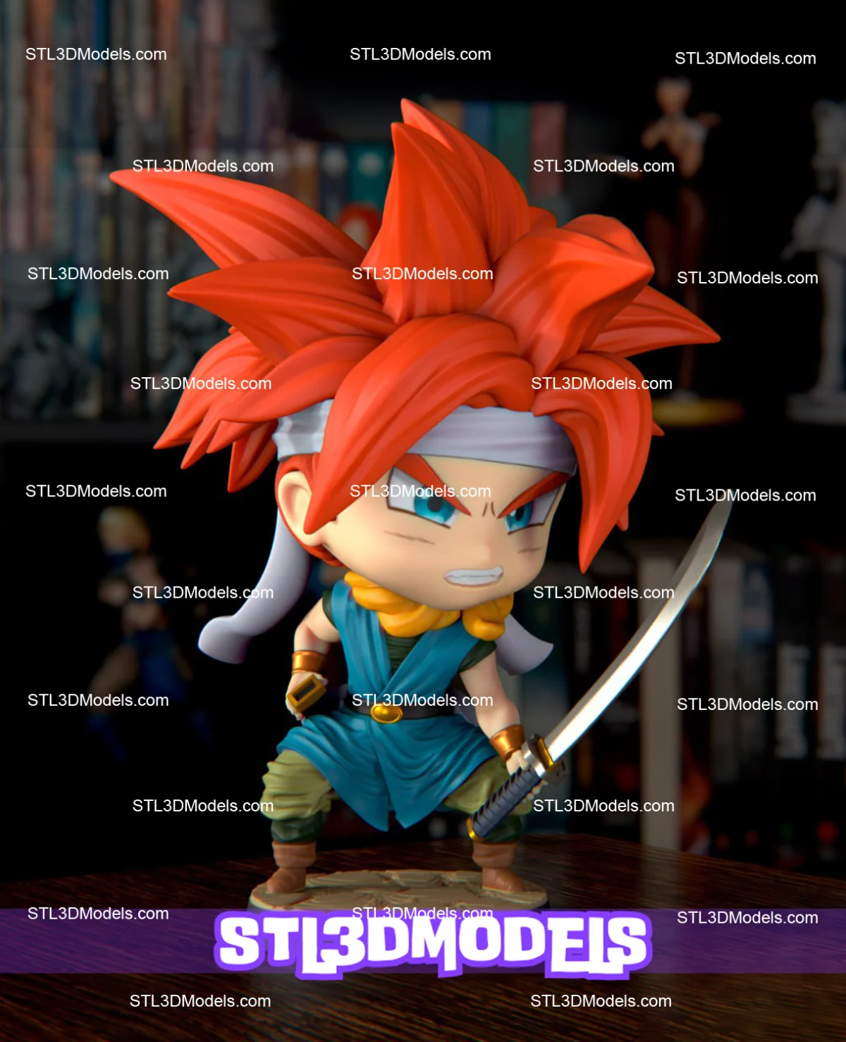 Chrono Trigger Chibi STL 3D Model 