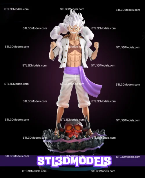 Luffy Gear 5 STL 3D Model 